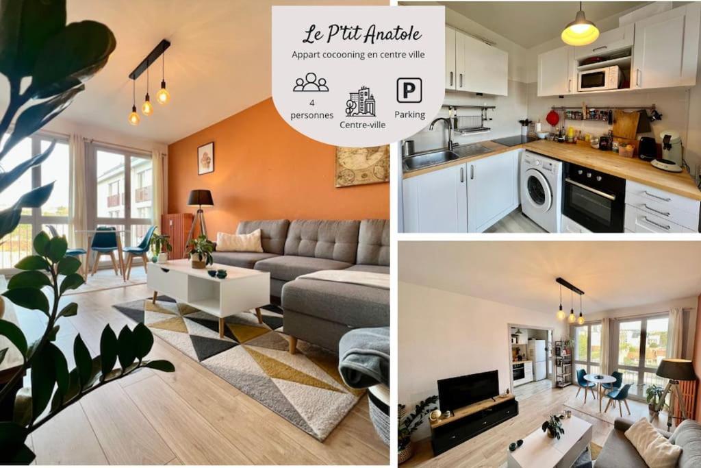 Apartamento Le P'Tit Anatole - Joli T2 Avec Parking Poitiers Exterior foto